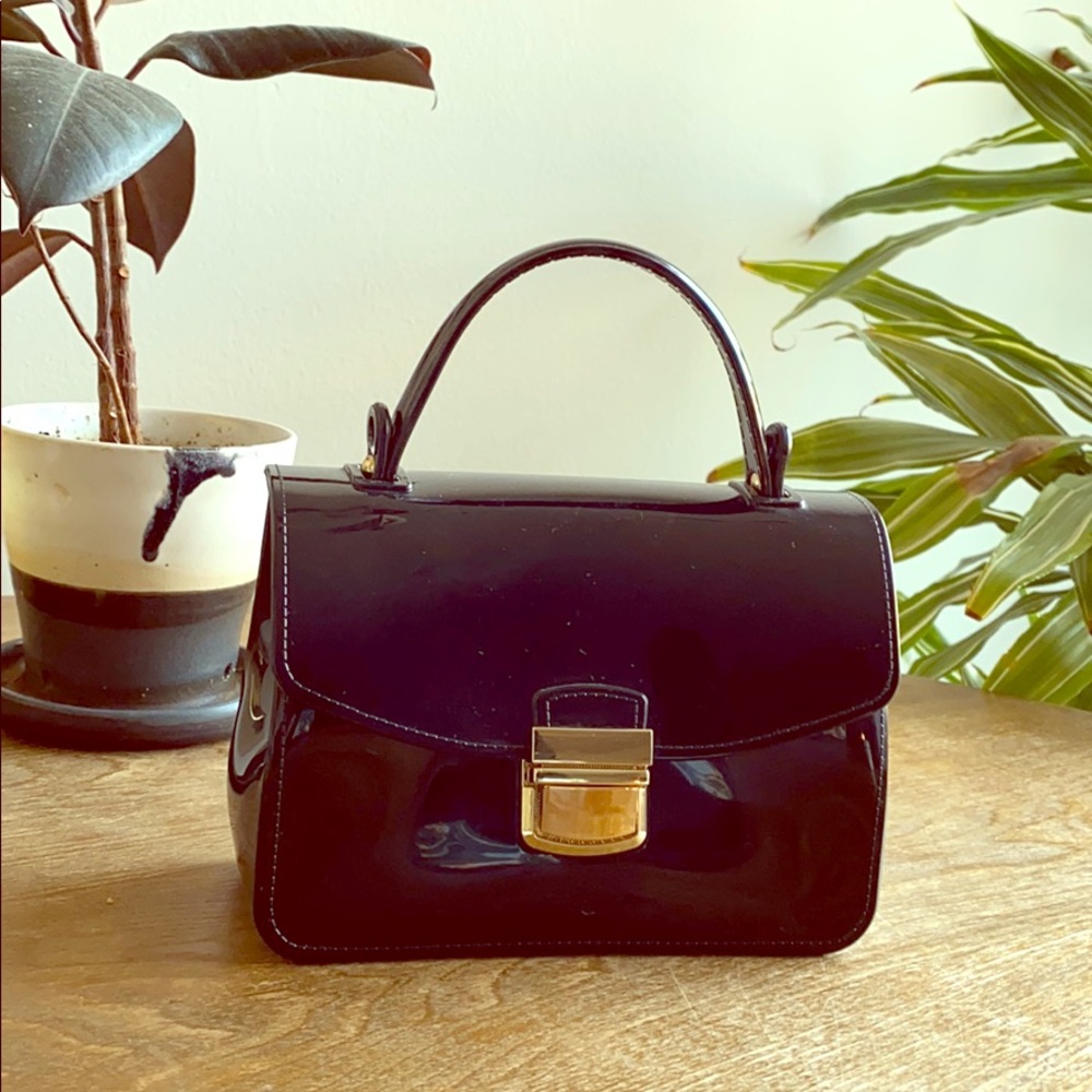 Cute and retro Black mini purse